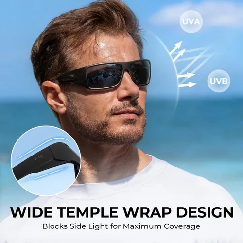 Vista 2 de KastKing Iditarod - Gafas de sol deportivas polarizadas para hombres y mujeres, ideales para conducir, pescar, ciclismo y correr, protección UV