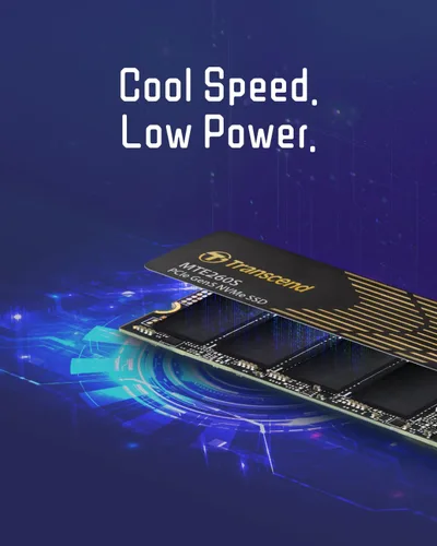 Vista 6 de Transcend SSD Gen5 de 1 TB con disipador de calor, hasta 14,000 MB/s, expansión de almacenamiento para consolas PS5, compatible con computadoras