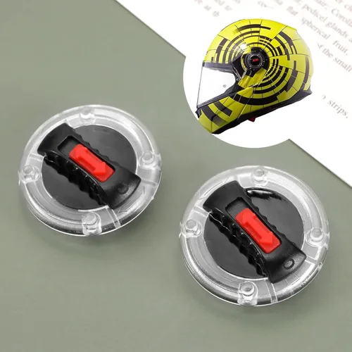 Vista 6 de 1 par de lentes de clip para casco de motocicleta, con clip, interruptor giratorio, compatible con LS2 lente de casco FF370 FF396 FF394 FF358 FF386