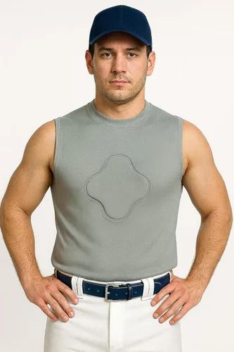 Vista 2 de Markwort Adulto Corazón Gard Cuerpo Protector Camisa (Gris)