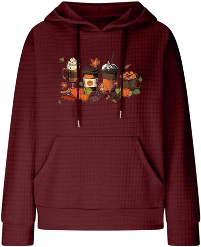 Vista 122 de SHAOBGE Sudaderas con capucha de gran tamaño para mujer, sudaderas con capucha para entrenamiento, suéteres casuales y cómodos trajes de moda