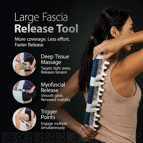 Vista 2 de KOAPRO Facia Blaster herramienta para celulitis – Masajeador de cuerpo completo para espalda y cuello para aliviar el dolor, masaje muscular
