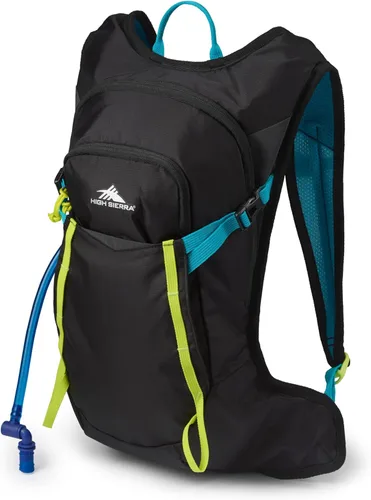 Vista 11 de High Sierra Hydrahike 2.0 Mochila de hidratación con bolsa de agua de 2L para correr, senderismo, campamento o ciclismo