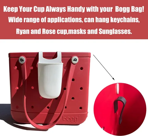 Vista 4 de TEYOUYI Accesorios de ganchos para bolsas Bogg, inserción de encanto Cutie titular de la taza Conector titular de la llave titular de la máscara, 2