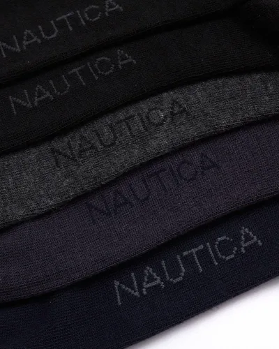 Vista 3 de Nautica Calcetines de vestir para hombre - Calcetines sólidos (10 unidades)