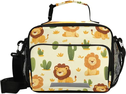 Vista 20 de Vangogh - Lonchera para niños con diseño de noche estrellada, organizador de doble aislamiento, impermeable y reutilizable, bolsa de comida