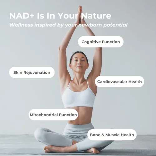Vista 4 de Suplemento NAD+ 1000mg con Ca-AKG y Resveratrol