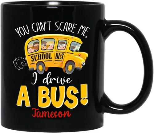 Vista 21 de A Truly Amazing Bus Driver Is Hard To Find, Difficult To Part With & Impossible To Forget Coffee Mug, Personalized Name School Bus Drivers Coffee