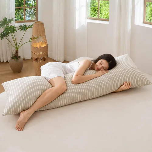 Vista 94 de MooMee Juego de 2 fundas de almohada de cuadros 100% algodón lavado con textura parecida al lino, transpirable, duradera, suave y cómoda
