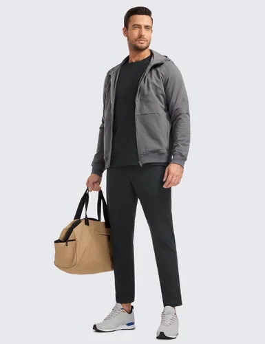 Vista 3 de CRZ YOGA Pantalones de golf cómodos para todo el día para hombre con 5 bolsillos, 303234 pulgadas, de secado rápido, ligeros, casuales, para trabajo