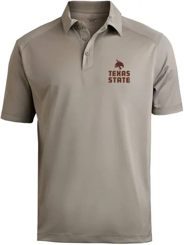 Vista 96 de Polo atlético de micro piqué NCAA para hombre Prime con cuello propio