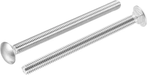 Vista 9 de uxcell Perno de carro de 1/2-13x1" Cabeza redonda Cuello cuadrado Acero inoxidable 304 5pcs