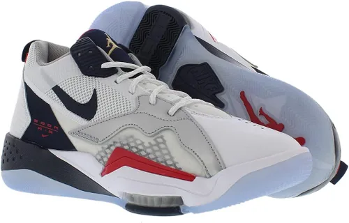 Vista 2 de Air Jordan Zoom 92 - Tenis de baloncesto para hombre, BlancoNegroRojo