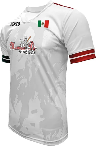Vista 2 de Jersey Mexico Momias de Guanajuato 100 poliéster blancogris_fabricado en México