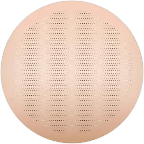 Vista 6 de Filtro para uso en cafeteras AeroPress Go/AeroPress – Disco fino – Reutilizable – Acero inoxidable recubierto de alta calidad (oro rosa, metal)
