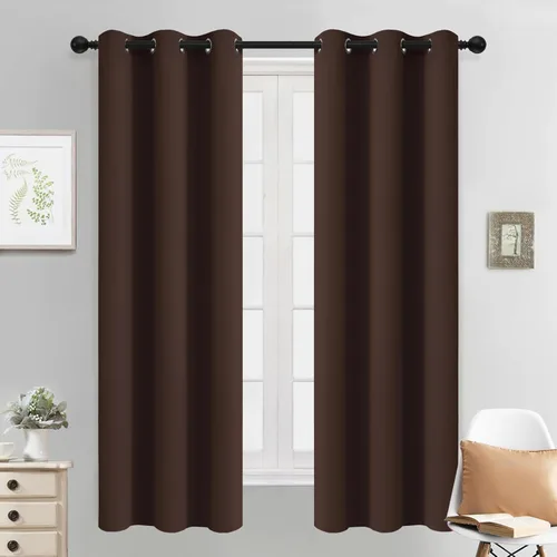 Vista 80 de Yakamok Cortinas opacas para dormitorio, aislamiento térmico, cortinas de oscurecimiento de habitación para sala de estar, juego de 2 paneles