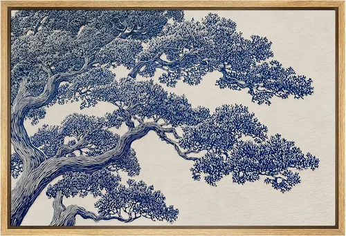 Vista 38 de SIGNFORD Lienzo enmarcado para pared, acuarela pastel, morado, luna, cielo, naturaleza, ilustraciones de área silvestre, arte moderno, vibrante