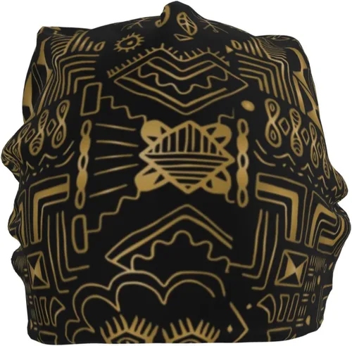 Vista 26 de Gorro africano holgado de invierno, gorro de punto casual para hombres y mujeres