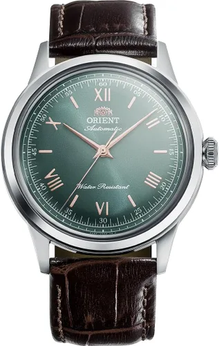 Vista 6 de Orient Bambino Sin fecha Movimiento automático automático/cuerda manual Reloj de vestir de acero inoxidable de 1.512 in Unisex Champán