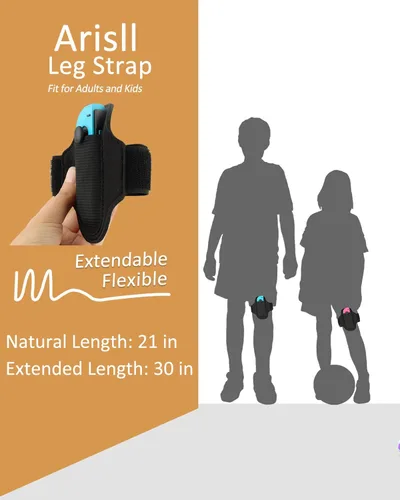 Vista 7 de Accesorios para Nintendo Switch OLED Arisll Family Bundle Estuche de transporte y protector de pantalla paquete de 4 agarres Joy Con y volantes