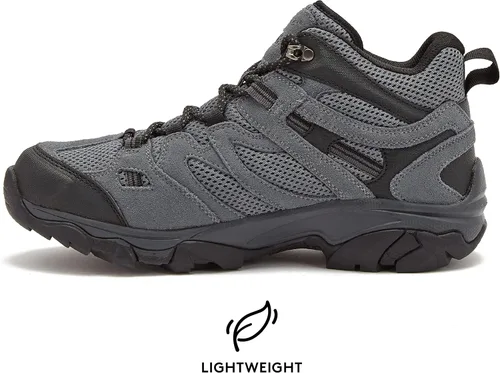 Vista 3 de HI-TEC Ravus Mid - Botas de senderismo para hombre, ligeras, transpirables, para exteriores