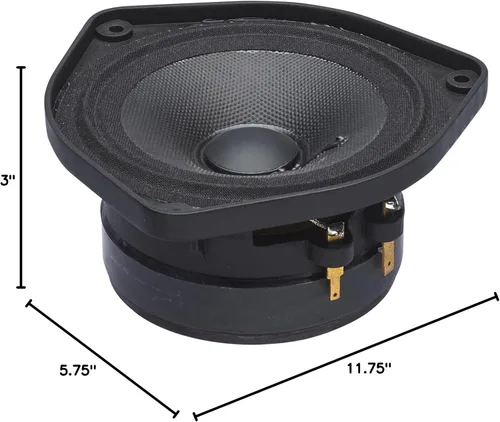 Vista 3 de PowerBass Altavoces de rango medio OE-400-4" 40Wrms / 120Wmax (2-Ohm) - Par