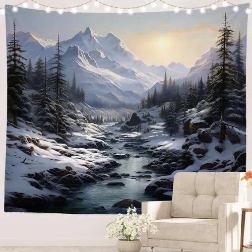 Vista 63 de Batmerry Abstract Repeat Polyester Tapestry, Tiled Directional Lightweight Wall Hanging High-Definition Print Backdrop For Dorm Room Bedroom Living