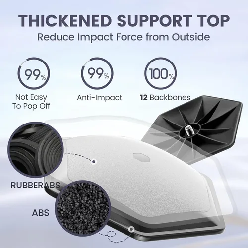 Vista 4 de Bolsa de viaje protectora de brazo rígido para palos de golf, poste de aluminio resistente, totalmente ajustable para proteger palos