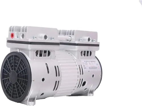 Vista 3 de Bomba de vacío 6CFM 110V 780W aceite menos bomba de vacío silencioso compresor de pistón de alto vacío con enchufe de EE. UU
