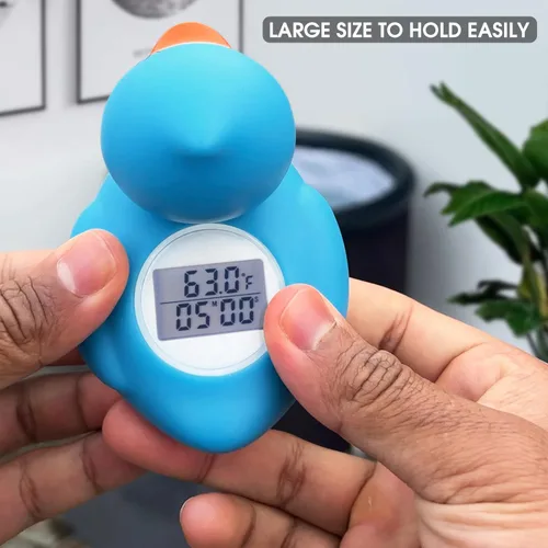 Vista 5 de Termómetro y temporizador de baño de hielo, 100% impermeable, termómetro de agua flotante para baño de hielo con alarma de temporizador de cuenta