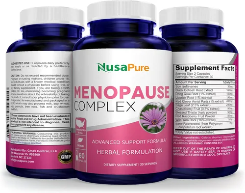 Vista 4 de Complejo de la menopausia: Cohosh negro e ingredientes herbales - 60 Cápsulas
