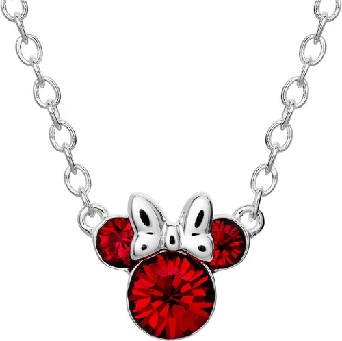 Vista 18 de Disney Minnie Mouse Birthstone Necklace for Women Official License Rosa de abril - Cristal transparente