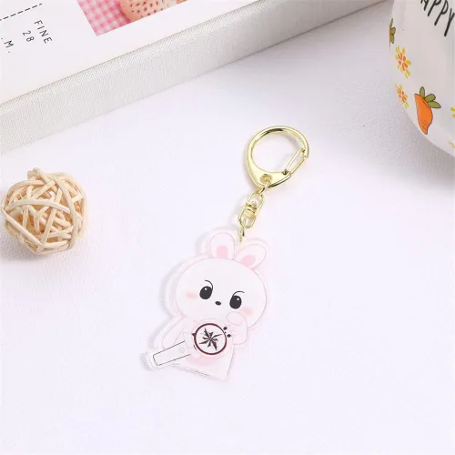 Vista 4 de KPOP Stray Kids Merch SKZOO Llavero Han Quokk Leebit Bolsa Accesorios Regalo para Estancia
