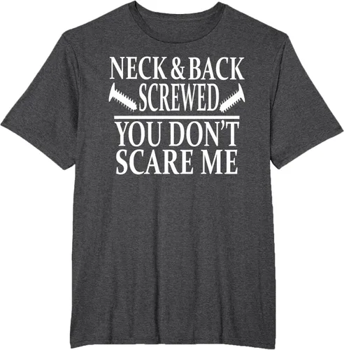 Vista 60 de Camiseta divertida para recuperación de cirugía de columna vertebral y cuello y espalda, Negro
