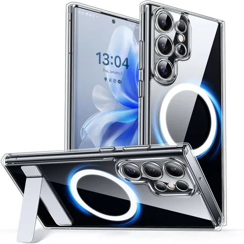 Vista 70 de CANSHN Funda diseñada para Samsung Galaxy A16-5G [protección completa de la cámara] [compatible con Magsafe] funda protectora trasera translúcida