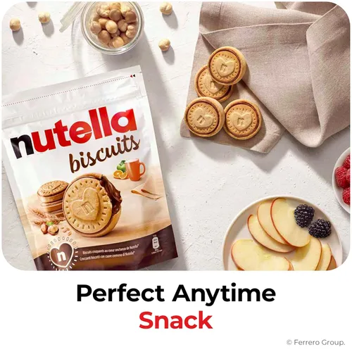 Vista 5 de Nutella Galletas de galletas, paquete de bocadillos dulces con crema
