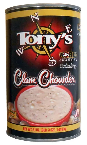Vista 3 de Tony's Clam Chowder 3 unidades Champion Family/Restaurant Size 51oz (Paquete de 3)