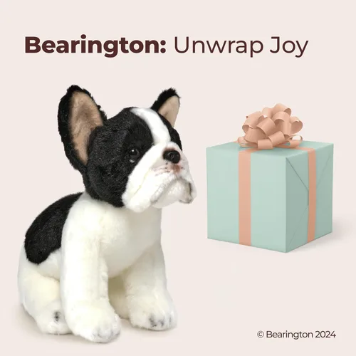 Vista 5 de Bearington Collection Oliver The French Bulldog Peluche, Animal de Peluche Bulldog Francés de 13 Pulgadas