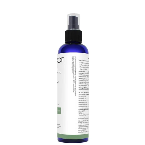 Vista 2 de PURA D'OR Spray repelente de insectos natural y orgánico – Spray para exteriores sin DEET con aceites esenciales de citronela, menta y romero