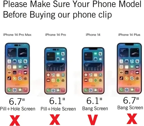 Vista 6 de Paquete de 2 fundas de repuesto con clip para cinturón para OtterBox Defender Series Case Apple (iPhone 14/6.1")