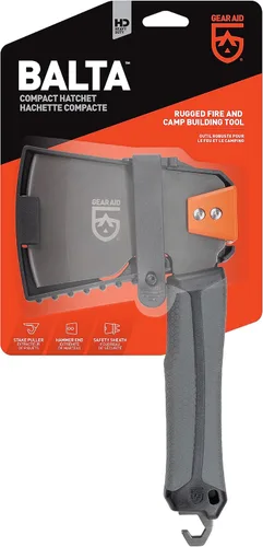 Vista 5 de GEAR AID Balta Camp Hatchet: una herramienta versátil para incendios y campamentos con cubierta de seguridad, martillo, cortador de leña y extractor