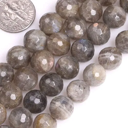 Vista 9 de GEM-Inside - Cuentas sueltas de amatista natural de 0.236 pulgadas (0.236 in), cristal facetado, piedra energética para hacer joyas, 15 pulgadas
