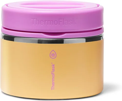 Vista 22 de ThermoFlask Tarro de alimentos aislado con tapa a prueba de fugas (12 onzas, negro) - Recipientes de alimentos de acero inoxidable para comidas