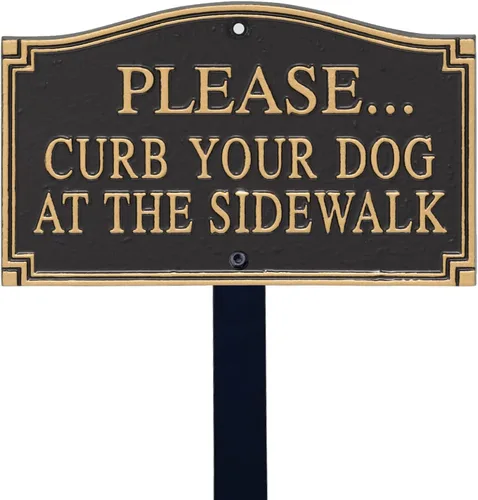 Vista 14 de SmartSign Designer Beware of Dog Placa/Marcador/Letrero con Estaca de 18 pulgadas de Alto Letrero de Metal de Aluminio de 5.75" x 9.5