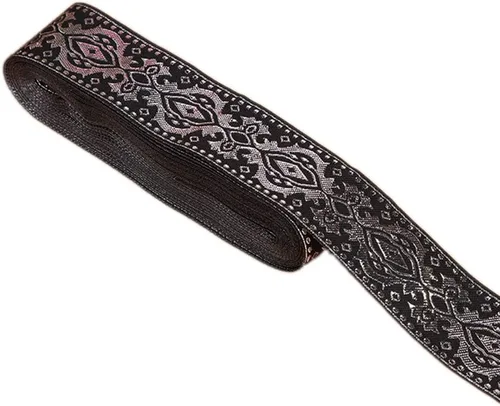 Vista 11 de MSCFTFB Diseños étnicos - Cinta jacquard tejida con flecos para accesorios de ropa, correas de adorno, cinturones, collares, manualidades, ancho