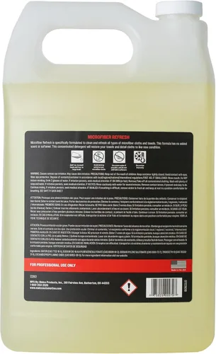 Vista 2 de Malco Detergente concentrado de microfibra Refresh – Toalla de microfibra y detergente para paños/Diseñado específicamente para limpiar, restaurar