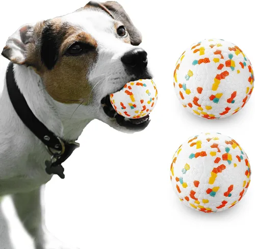 Vista 15 de Bolas para Perros, Bola de Juguete Indestructible para Perros Masticadores Agresivos, Bola Interactiva Duradera de Alta Elasticidad para Entrenar