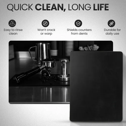 Vista 3 de Rattleware - Alfombrilla de agarre de alta calidad, superficie de embalaje de espresso antideslizante, resistente al calor, goma duradera, protege