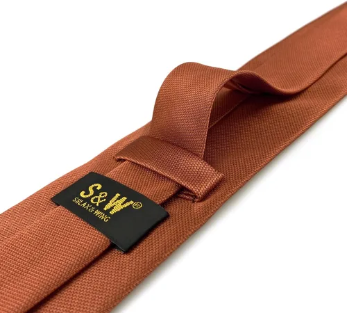 Vista 54 de S&W SHLAX&WING Conjunto de corbata de color sólido y pañuelo de bolsillo para hombre