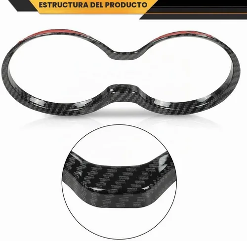 Vista 7 de CNNELL Cubierta del soporte de la taza del cambio de engranajes de fibra de carbono del bisel